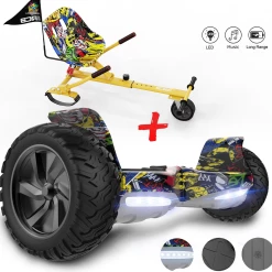 Top 10 🧨 Cool&fun Pack Hoverboard 8.5"avec Bluetooth+hoverkart 😀