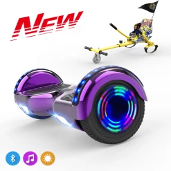 Coupon 🔔 Cool&fun Microgo Hoverboard Gyropode Électrique Gokart Overboard Bluetooth 6.5" Self-balance Board Roues Led Flash Télécommande Et Sac ✔️