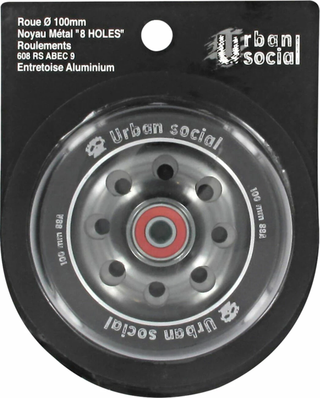 Nouveau 💯 ROUES Glisse Urbaine HADES STREET SOCIAL ABEC 9 - 100MM ⭐