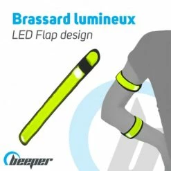 Sortie 🥰 ACCESSOIRES BEEPER ROAD BRASSARD LUMINEUX JAUNE 👏