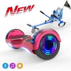 Meilleur prix 😍 Cool&fun Microgo Hoverboard Gyropode Électrique Gokart Overboard Bluetooth 6.5" Self-balance Board Roues Led Flash Télécommande Et Sac 🥰