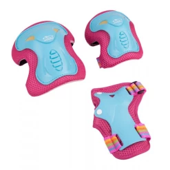 Sortie ❤️ Hudora Hudora Skate Wonders - Set De Protection - Taille M - Turquoise/rose ✔️