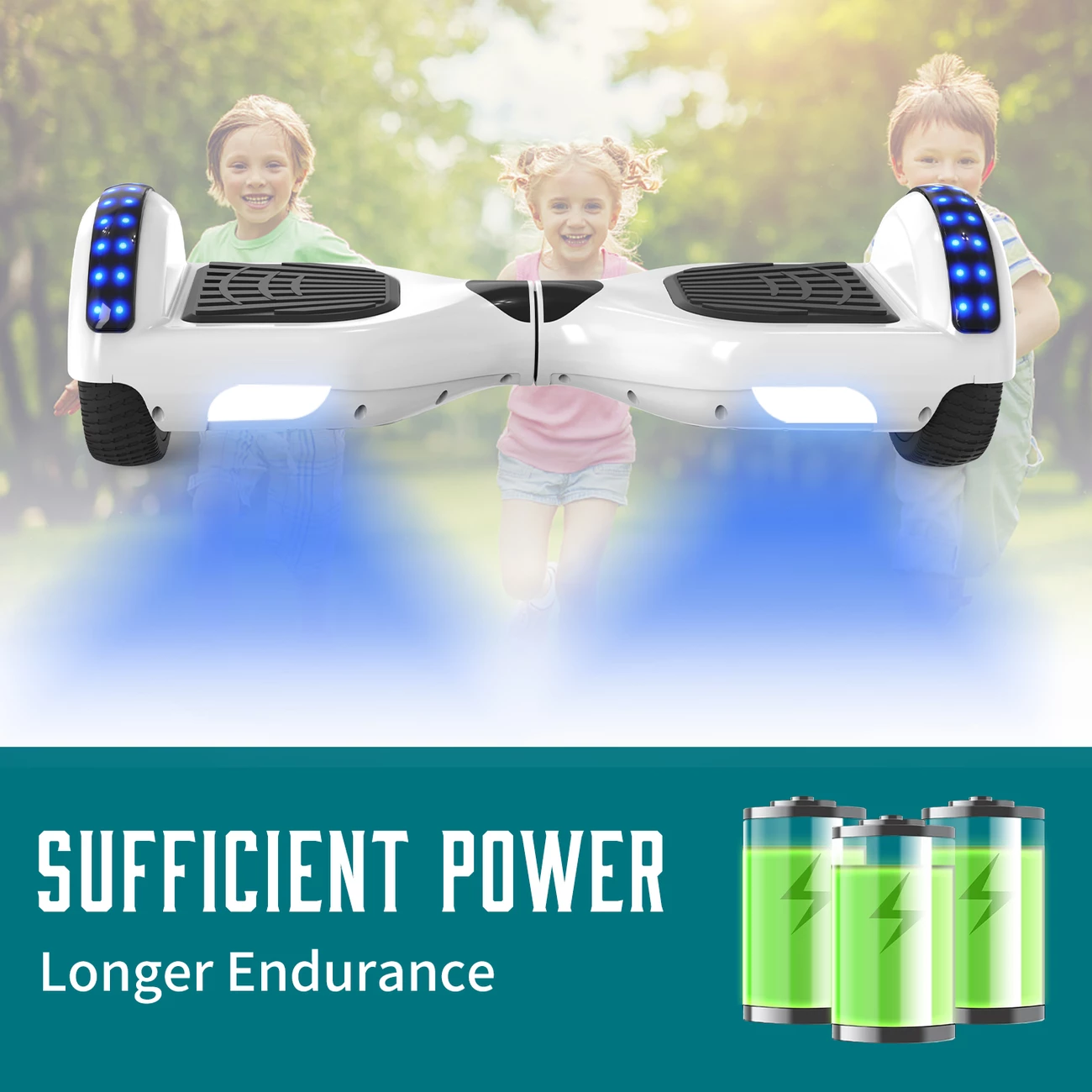 Meilleure affaire 💯 Cool&fun Microgo Hoverboard Gyropode Électrique Gokart Overboard Bluetooth 6.5" Self-balance Board Roues Led Flash Télécommande Et Sac ⭐ – Image 4