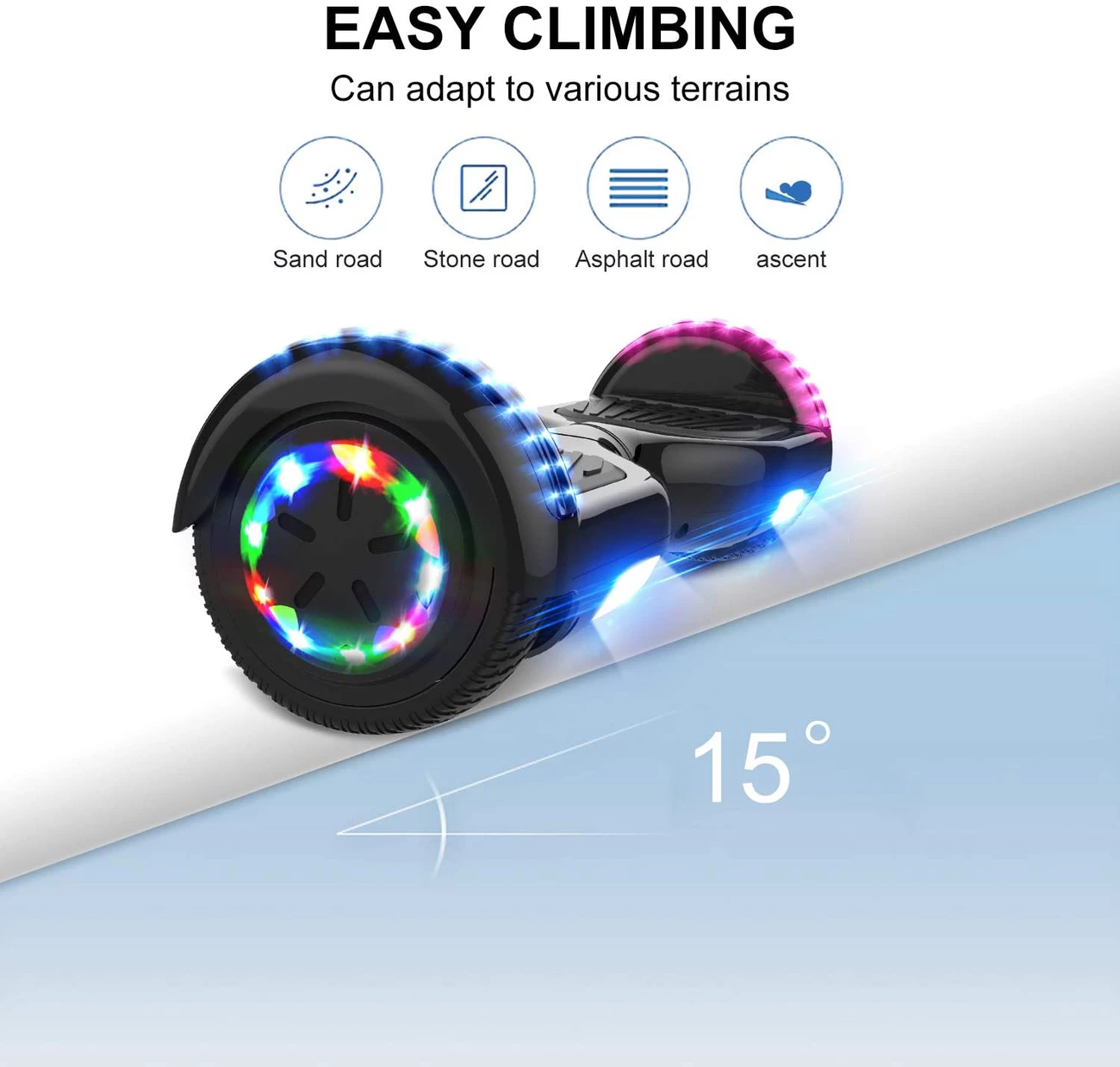 Tout neuf 😉 Cool&fun Pack Hoverboard 6.5"avec Bluetooth+hoverkart 🧨 – Image 4