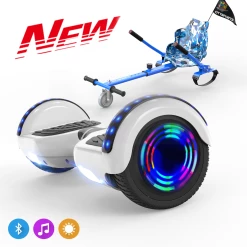 Bon marché ⭐ Cool&fun Microgo Hoverboard Gyropode Électrique Gokart Overboard Bluetooth 6.5" Self-balance Board Roues Led Flash Télécommande Et Sac 🔔