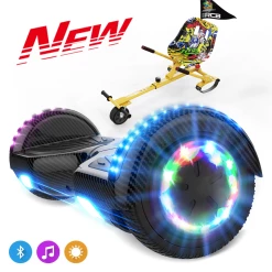 Meilleur prix 🤩 Cool&fun Pack Hoverboard 6.5"avec Bluetooth+hoverkart 🎉
