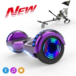 Offres 😍 Cool&fun Microgo Hoverboard Gyropode Électrique Gokart Overboard Bluetooth 6.5" Self-balance Board Roues Led Flash Télécommande Et Sac 😉
