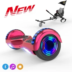 Offres ⭐ Cool&fun Microgo Hoverboard Gyropode Électrique Gokart Overboard Bluetooth 6.5" Self-balance Board Roues Led Flash Télécommande Et Sac 💯