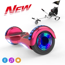 Coupon 🎁 Cool&fun Microgo Hoverboard Gyropode Électrique Gokart Overboard Bluetooth 6.5" Self-balance Board Roues Led Flash Télécommande Et Sac ✨