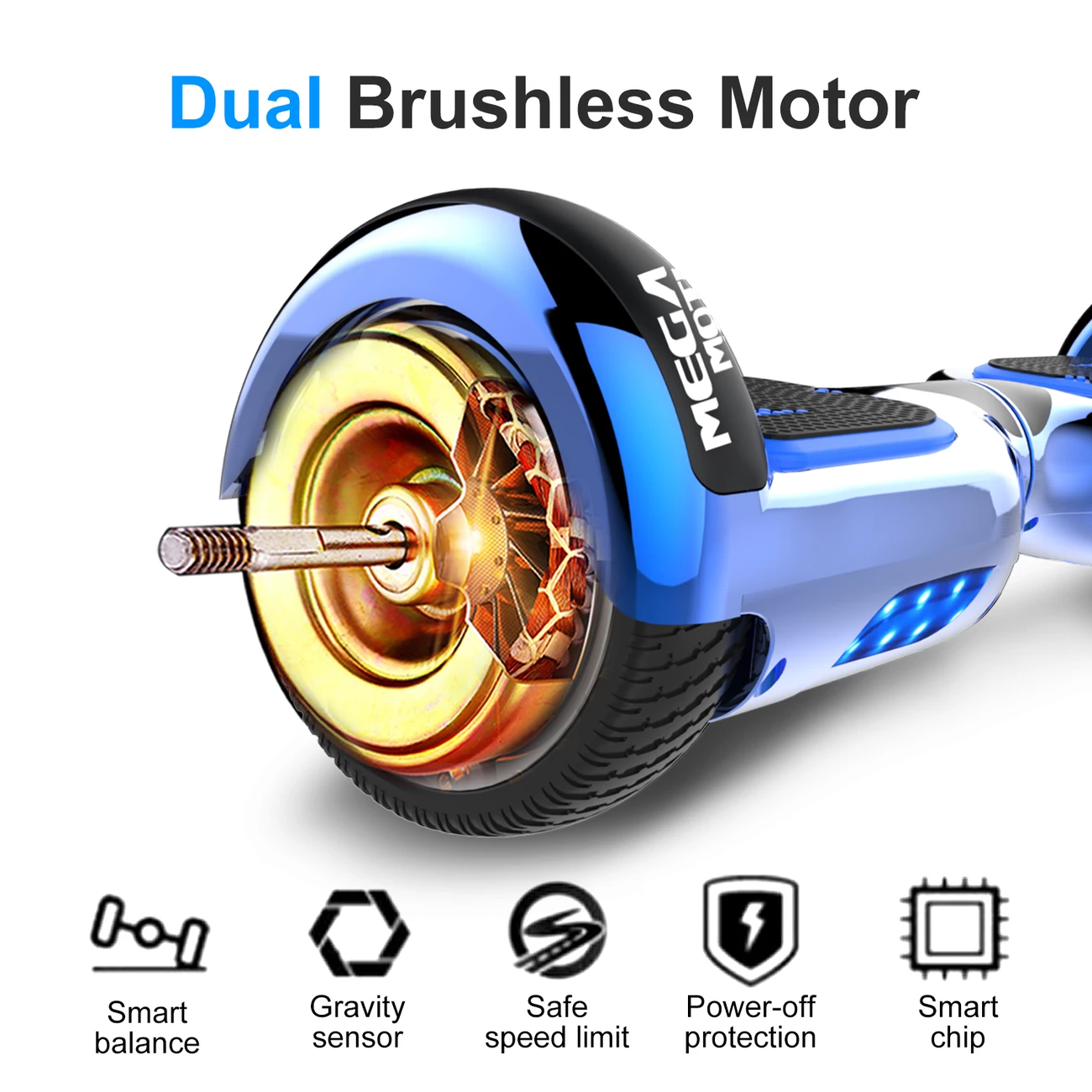 Remise 🛒 Mega Motion Pack Hoverboard 6.5"avec Bluetooth+hoverkart 🛒 – Image 3