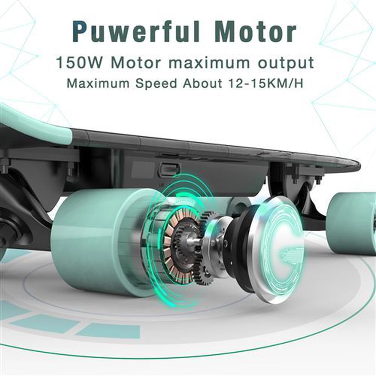 Meilleure affaire ❤️ Rcb Rcb Skateboard Électrique 4 Roues Mini Planche À Roulettes Batterie Lg Avec Télécommande 🤩 – Image 4